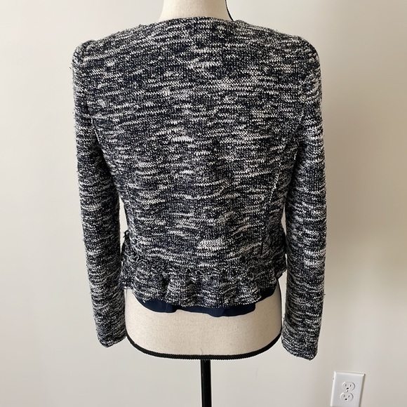 1901 tweed jacket navy blue with pretty details bow - Picture 5 of 8